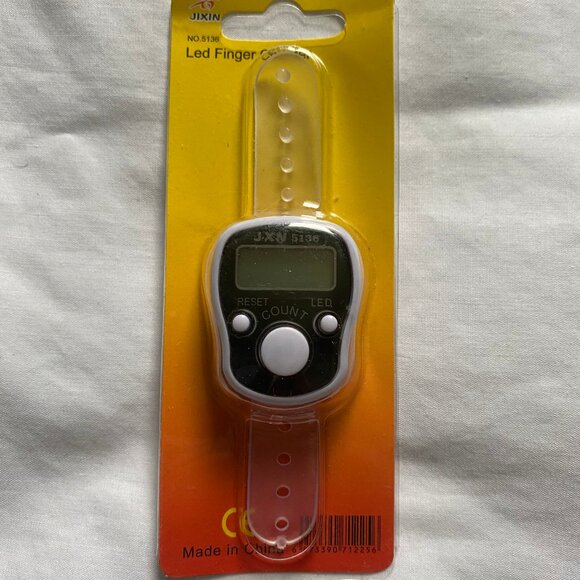 1 LED Finger Tally Counter Digital Electronic Tasbeeh Counter Handheld Religious - Picture 7 of 9